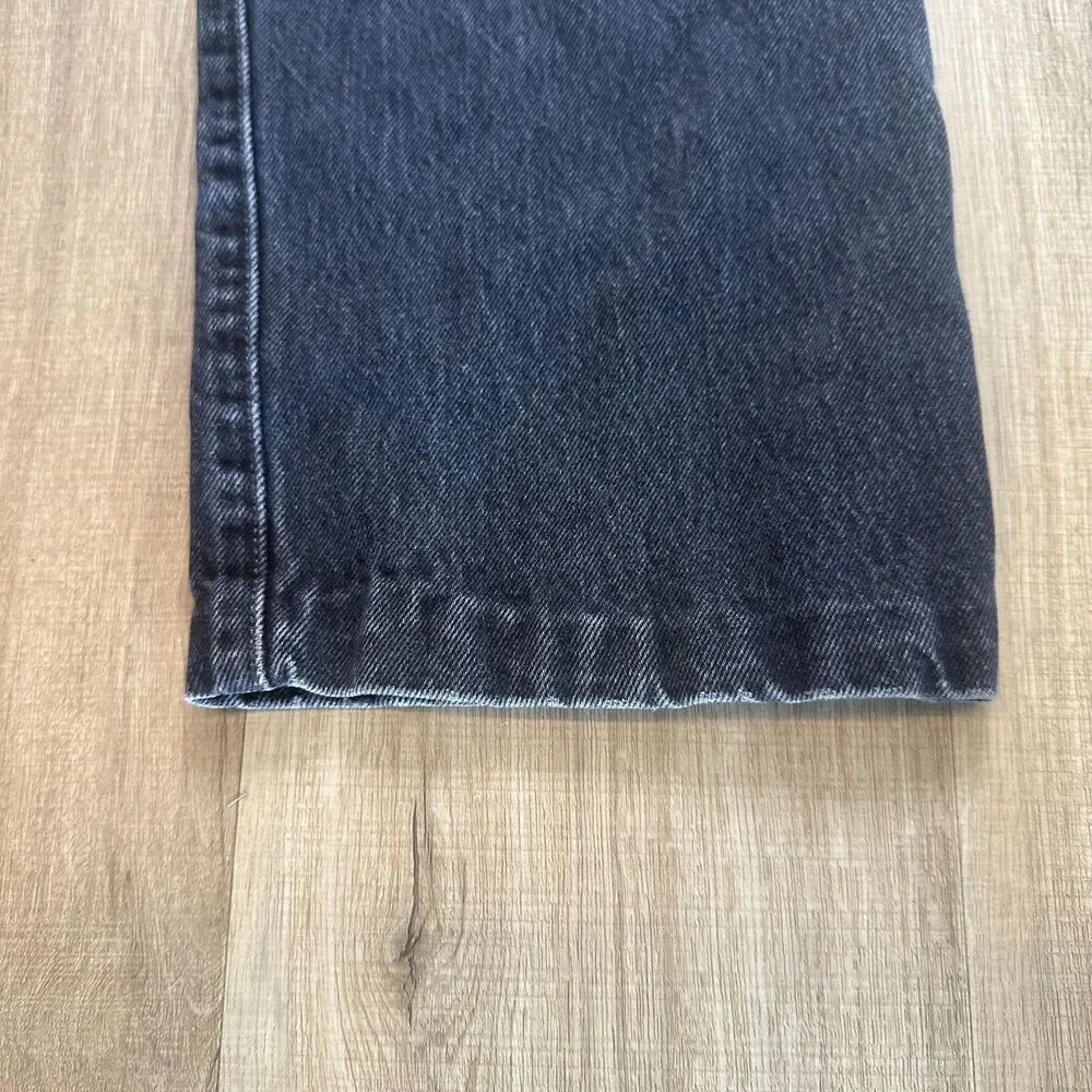 Levi Strauss & Co. 501 Faded Black 34 x 22 Cropped Denim Jeans